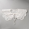 Polyester Embroidery Lady's Collars, Mini Cape, Garment Accessories, White, 1360mm