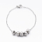 Tarnish Resistant Trendy 304 Stainless Steel Bracelets, Stainless Steel Color, 7-7/8 inch(200mm)