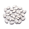 Tarnish Resistant 304 Stainless Steel Charms, Stamping Blank Tag, Oval, Stainless Steel Color, 12.5x7.5x1mm, Hole: 1.5mm