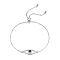 S925 Silver Devil Eye Bracelet with Full Diamond Eyes Series