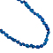 Electroplated Natural Druzy Geode Crystal Bead Strands, Nuggets, Blue Plated, 5x8x6mm, Hole: 1mm, about 40~42pcs/strand, 15.35 inch(39cm), 1strand/box