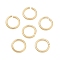 Aluminum Open Jump Rings, Round Ring, Light Gold, 11x1.5mm, Inner Diameter: 8mm