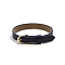 Mini Imitation Leather Belt Doll Making Ornaments, Micro Doll Clothes Accessories, Black, 220x12x8mm