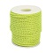 Nylon Threads, Milan Cords/Twisted Cords, Green Yellow, 3mm, about 21.87 yards(20m)/roll