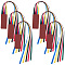 Colorful Ribbon PU Leather Bookmarks, Rectangle, Sienna, 370x30.5x3.5mm