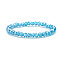 Fashionable Faceted Rondelle Glass Beads Stretch Bracelets for Women Girls Gift, 7-1/4 inch(18.5cm)