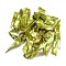 Spray Painted Natural Akoya Shell Big Pendants, Nuggets Charms, Yellow Green, 35.5~55x8~20x4~12mm, Hole: 1.2mm