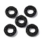 Cinnabar Beads, Carved Lacquerware, Rings, Black, 20x5.5mm, Hole: 1.6mm