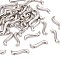 Alloy Spacers Bars, Cadmium Free & Lead Free, Platinum Color, Size: about 6.5mm wide, 19mm long, 3mm thick, hole: 0.8mm