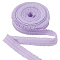 Polyester Ruffled Elastic Cord, Webbing Garment Sewing Accessories, Violet, 22mm
