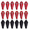 SUNNYCLUE 1 Box 30Pcs 3 Colors Black Red Small Coffin Charm Coffin Charms Bulk Scary Theme Gothic Halloween Charm Cross Charms for Jewelry Making Charms DIY Bracelet Necklace Earrings Craft Gifts