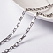 Tarnish Resistant 304 Stainless Steel Box Chains, Unwelded, with Spool, Stainless Steel Color, 4x2x1mm, about 65.61 Feet(20m)/roll