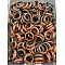 Natural Mahogany Obsidian Finger Rings, Inner Diameter: 17~20mm