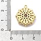 Латунные микропаве прозрачные подвески с фианитом KK-L228-10G-3