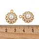 Латунные микро проложить кубического циркония подвески KK-U036-06G-3