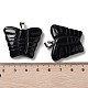 Резные подвески из натурального обсидиана G-B067-01F-3