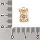 Латунь с прозрачными подвесками из циркония KK-N256-25D-G-3