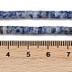 Натуральное синее пятно нитки из бисера яшмы G-C084-D09-01-4