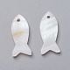 Подвески из раковины X-SHEL-P075-06-2