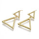 Серьги-гвоздики из латуни KK-N232-106G-NF-1