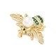 Латунные микро проложить кубического циркония подвески KK-H203-08G-2