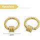 Латунные брелоки с карабином KK-BC0004-77-2