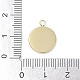 Синтетические плоские круглые брелоки из говлита STAS-L022-415G-01-3