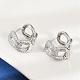Серьги-подвески из латуни с прозрачным кубическим цирконием EJEW-Q016-04P-5
