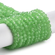 Запекание расписных стеклянных бусин с имитацией нефрита DGLA-A034-J4MM-A9