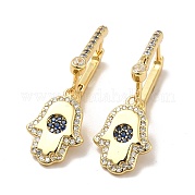 Латунные кубических серьги циркония обруч KK-H433-58G