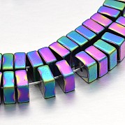 Куб Electroplate немагнитных синтетический гематит бисер пряди G-P110-01C