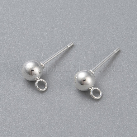 Шариковая серьга-гвоздик из нержавеющей стали 304 STAS-H410-10S-A-1
