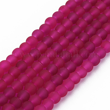 Прозрачные стеклянные бусины GLAA-S031-4mm-39-1