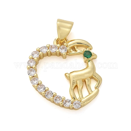 Латунные микро проложить кубического циркония подвески KK-M319-23G-01-1
