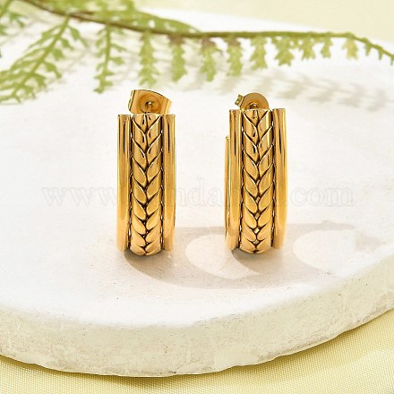 Серьги-гвоздики из нержавеющей стали 304 EJEW-G423-04G-1