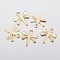 304 Stainless Steel Charms, Dragonfly, Golden, 12x11x0.8mm, Hole: 1.2mm