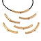 304 Stainless Steel Tube Bails, Loop Bails, Bail Beads, Tube, Golden, 8x53x5mm, Hole: 1.6mm, Inner Diameter: 4mm