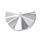 Brass Pendants, Cadmium Free & Nickel Free & Lead Free, Fan, Platinum, 25.5x38.5x5mm, Hole: 1.6mm
