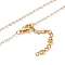 Handmade Glass Seed Beaded Necklaces, with Golden Plated 304 Stainless Steel Lobster Claw Clasps, Blanched Almond, 16 inch(40.7cm)