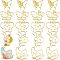 20Pcs 5 Style Alloy Open Back Bezel Pendants, For DIY UV Resin, Epoxy Resin, Pressed Flower Jewelry, Insect, Golden, 4pcs/style