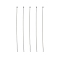 Brass Ball Head pins, Silver Color Plated, Size: about 0.7mm thick(21 Gauge), 70mm long, Head: 1.8mm