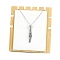 Non-Tarnish Stainless Steel Macrame Pouch Braided Gemstone Holder Pendant Necklace Making, Stainless Steel Color, 19.69 inch(50cm)