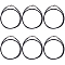 10Pcs Braided Leather Cords for Necklace Making, with Brass Lobster Clasps, Black, 18.1 inch, 3mm
