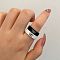 Alloy Finger Rings, Couple Rings, Butterfly, Inner diameter: 17mm~18mm