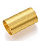 Steel Memory Wire, for Ring Earring Making, Nickel Free, Round, Golden, 0.6mm, Inner Diameter: 16.5mm, about 5000~6000 circles/1000g