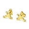 Cute Little Animal Theme 304 Stainless Steel Stud Earrings, Frog, 8.5x10mm
