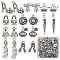 SUNNYCLUE 1 Box 100Pcs 10 Styles Perfume Charms High Heel Shoe Charm Tibetan Style Antique Silver Makeup Lipstick Bag Fashion Charm for Jewellery Making Charms Bracelet Earring Necklace Women DIY