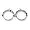 Alloy Open Back Bezel Pendants, Rotating Pendants, for DIY UV Resin, Epoxy Resin, Pressed Flower Jewelry, Ring, Gunmetal, 31.5x32x4mm, Hole: 1.4mm