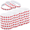 Softball Theme Silicone Cord Bracelet Wristband, White, 3/8 inch(1.1cm), Inner Diameter: 2-1/2 inch(6.2cm)