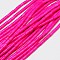 Synthetic Turquoise Beads Strands, Dyed, Column, Fuchsia, 8~9x5mm, Hole: 1mm, about 46pcs/strand, 15.2 inch